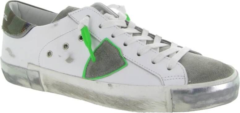 Philippe Model Lage Top Sneakers voor Mannen White Heren