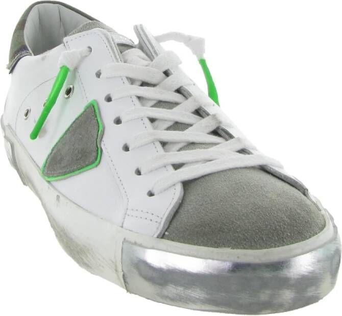 Philippe Model Lage Top Sneakers voor Mannen White Heren