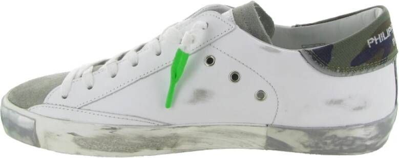 Philippe Model Lage Top Sneakers voor Mannen White Heren