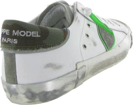 Philippe Model Lage Top Sneakers voor Mannen White Heren