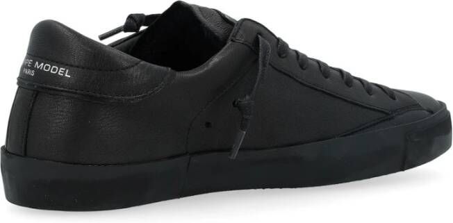 Philippe Model Lage Top Sneakers Zwart Black Heren