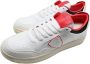 Philippe Model Leeuw Lage Sneakers Wit Rood White Heren - Thumbnail 3