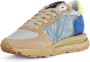 Philippe Model Leren en stoffen hoge sneakers Beige Dames - Thumbnail 2