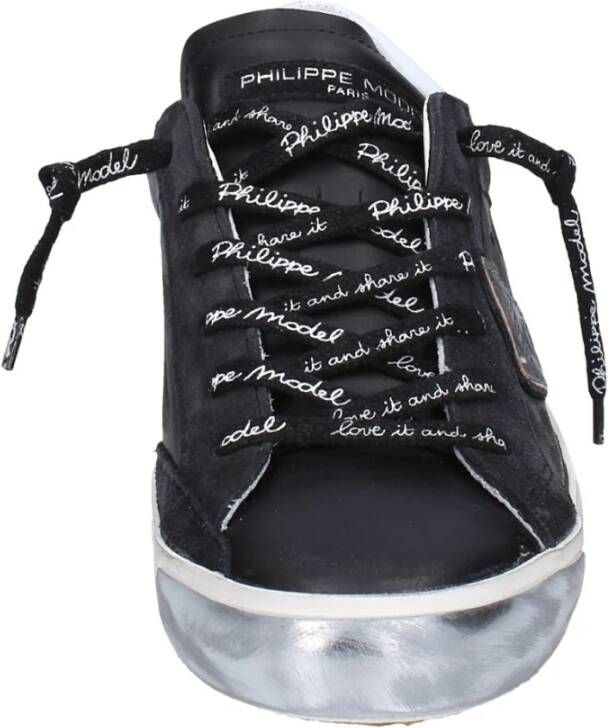 Philippe Model Leren Heren Sneakers Black Heren