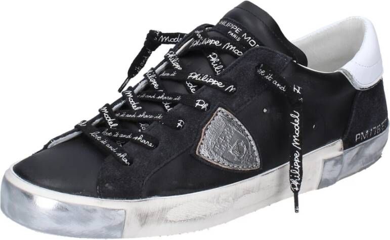 Philippe Model Leren Heren Sneakers Black Heren