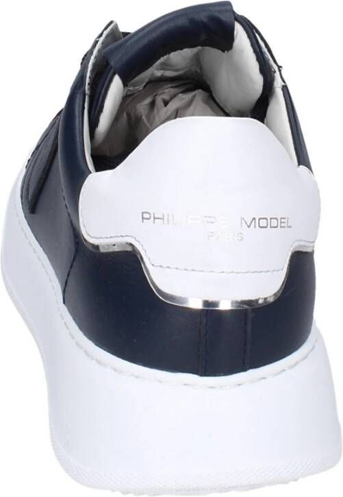 Philippe Model Leren Heren Sneakers Stijlvolle Schoenen Blue Heren