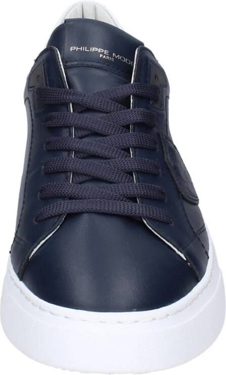 Philippe Model Leren Heren Sneakers Stijlvolle Schoenen Blue Heren