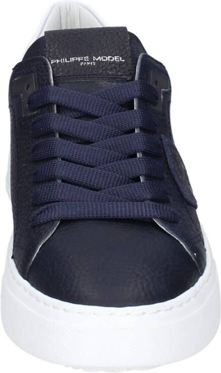 Philippe Model Leren Heren Sneakers Stijlvolle Schoenen Blue Heren