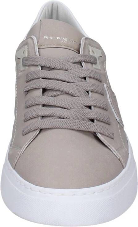 Philippe Model Leren Heren Sneakers Stijlvolle Schoenen Gray Heren