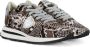 Philippe Model Leren Sneakers met Glitter Logo Multicolor Dames - Thumbnail 4