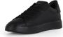 Philippe Model Leren Sneakers met Logo Patch Black Heren - Thumbnail 2