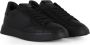 Philippe Model Leren Sneakers met Logo Patch Black Heren - Thumbnail 4