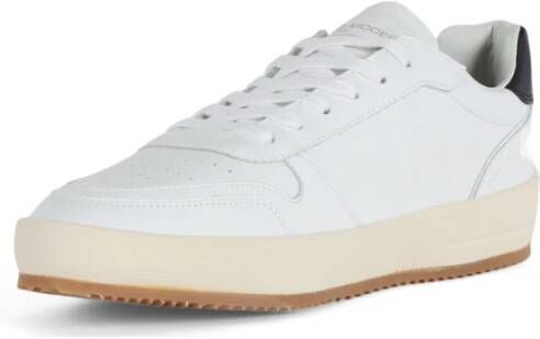 Philippe Model Leren Sneakers met Logo Patch White Heren