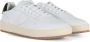 Philippe Model Leren Sneakers met Logo Patch White Heren - Thumbnail 4