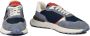 Philippe Model Leren Sneakers met Rubberen Zool Blue Heren - Thumbnail 2