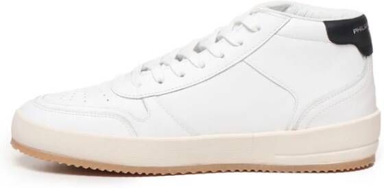 Philippe Model Leren sneakers met siernagel White Heren