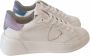 Philippe Model Leren sneakers Wit Denim Blauw Roze White Dames - Thumbnail 2