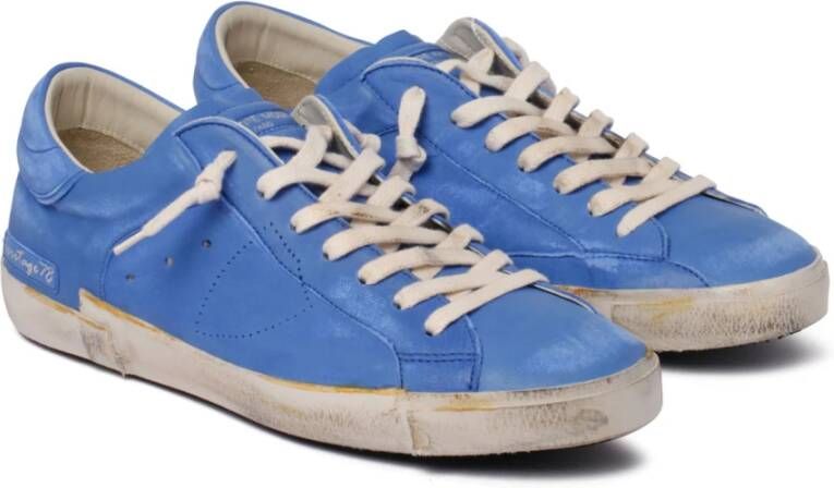 Philippe Model Lichtblauwe Tennissneakers Blue Heren