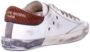 Philippe Model Witte Kalfsleren Lage Sneakers met Metalen Details White Heren - Thumbnail 7