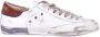 Philippe Model Witte Kalfsleren Lage Sneakers met Metalen Details White Heren - Thumbnail 8