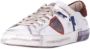 Philippe Model Witte Kalfsleren Lage Sneakers met Metalen Details White Heren - Thumbnail 10