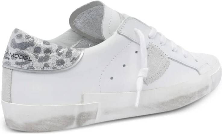 Philippe Model Luipaardprint Sneakers voor Vrouwen White Dames