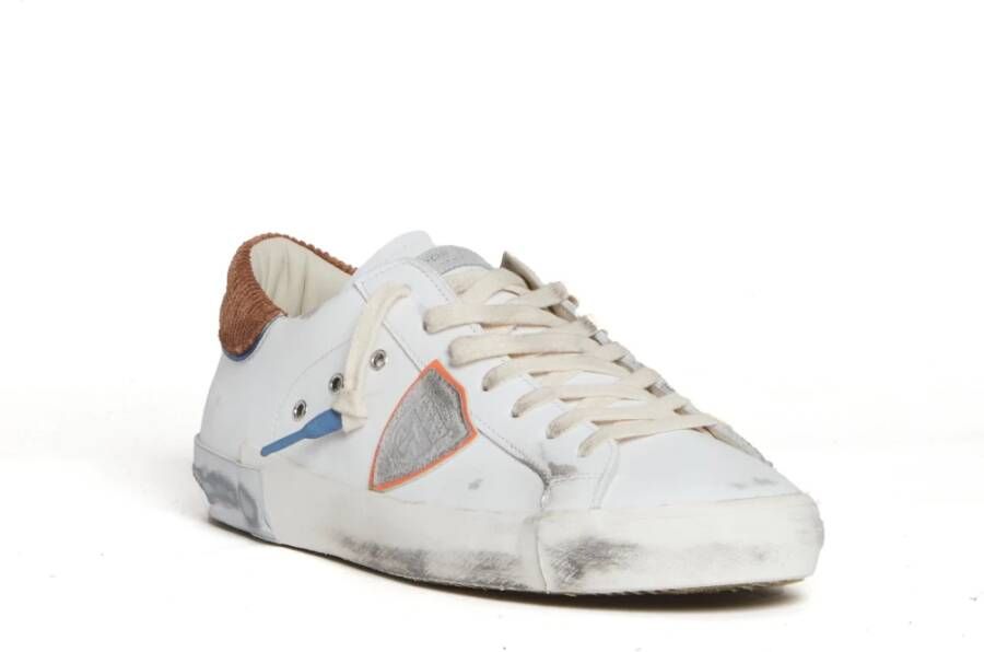 Philippe Model Luxe Leren Witte Sneakers Aw24 White Heren