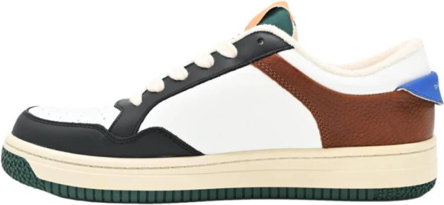 Philippe Model Lyon Low Sneakers in wit en zwart Multicolor Heren