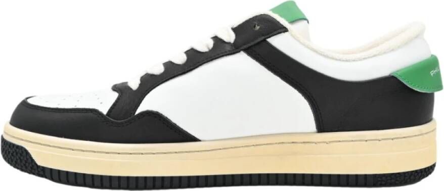 Philippe Model Lyon Low Sneakers in Wit Zwart Multicolor Heren