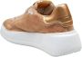 Philippe Model Metallic Pony Skin Sneakers Camel Gold Beige Dames - Thumbnail 3