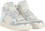 Philippe Model Mid Leren en Faux Fur Sneakers Gray Dames - Thumbnail 4