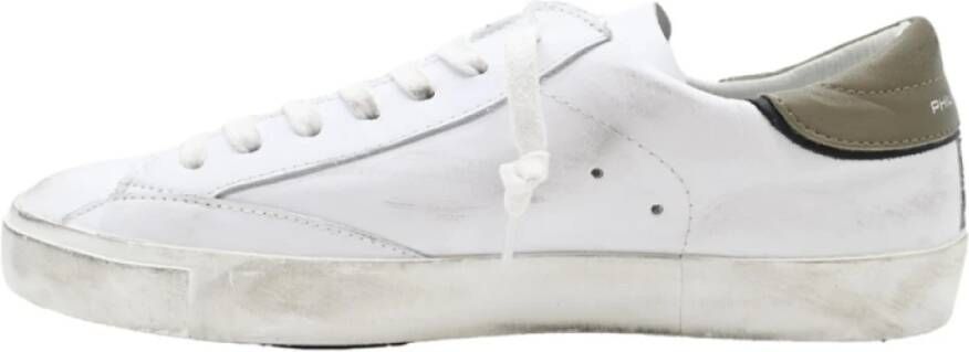 Philippe Model Militaire Geborduurde Sneakers White Heren