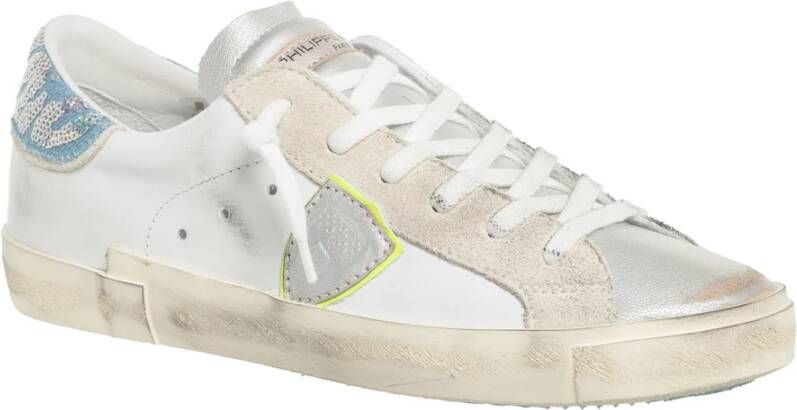 Philippe Model Multikleur Distressed Veterschoenen White Dames