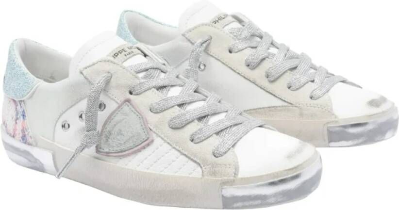 Philippe Model Multikleur Leren Sneakers Multicolor Dames