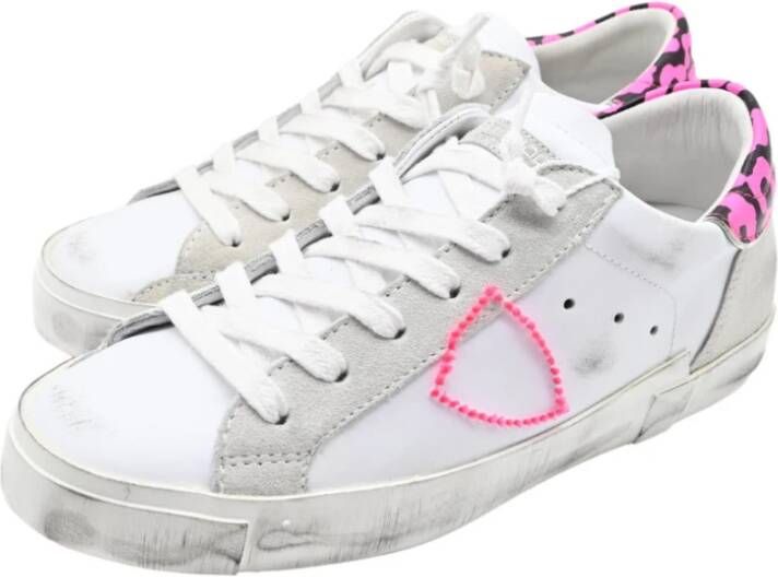 Philippe Model Neon Pop Lage Top Sneakers White Dames