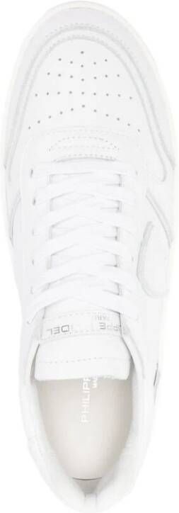 Philippe Model Optisch Witte Leren Sneakers White Dames