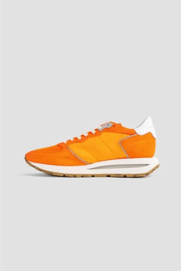 Philippe Model Oranje Haute Sneakers Orange Heren