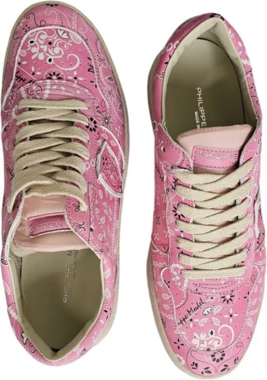 Philippe Model Paisley Low Sneaker Pink Dames