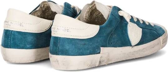 Philippe Model Parijse Sneaker Ambacht Italiaanse High-End Blue Heren