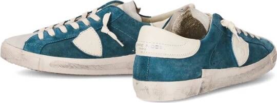 Philippe Model Parijse Sneaker Ambacht Italiaanse High-End Blue Heren