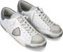 Philippe Model Paris Basket Sneakers Wit Grijs White Heren - Thumbnail 2