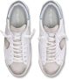 Philippe Model Paris Basket Sneakers Wit Grijs White Heren - Thumbnail 3