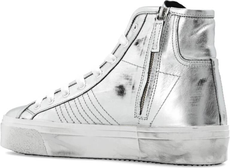 Philippe Model Paris Haute platform hoge sneakers Grijs Dames