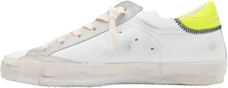 Philippe Model Paris Low Woman Neon Sneakers White Heren