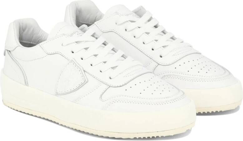 Philippe Model Paris Nice Sneakers Leer en Rubber White Dames