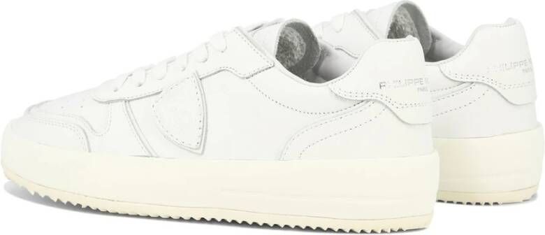 Philippe Model Paris Nice Sneakers Leer en Rubber White Dames