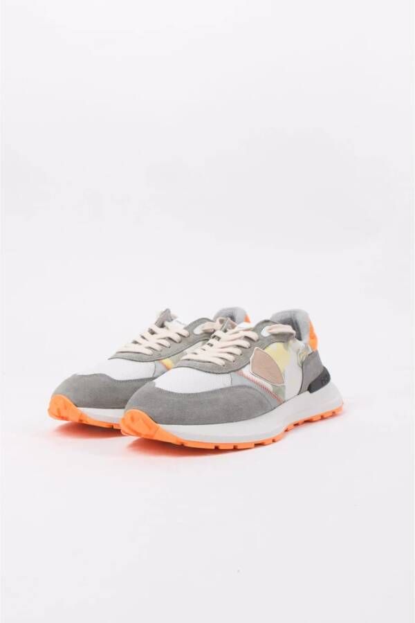 Philippe Model Paris Sneaker Laag Camoutache Groen Oranje Multicolor Heren