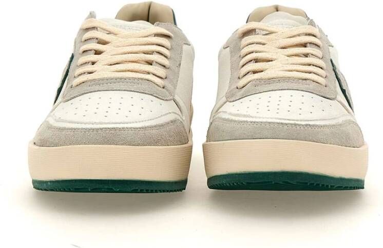 Philippe Model Paris Sneakers in wit en groen White Heren