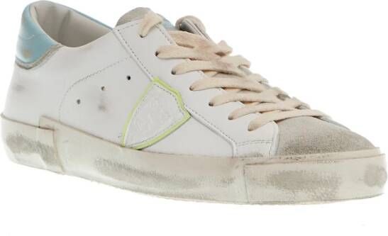 Philippe Model Paris Wit en Blauw Sneakers White Heren