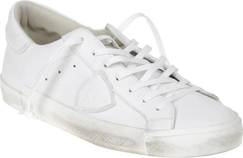 Philippe Model Platte Schoenen Parijs Laag Man Wit White Heren